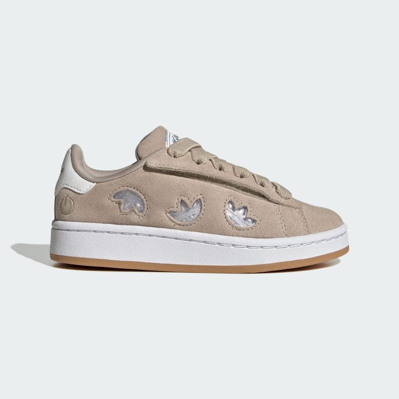 adidas Zapatillas Campus 00s con Luces LED, Cordones Elásticos y Tiras Ajustables de Cierre por Contacto Beige