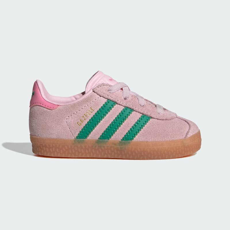 adidas Zapatillas Gazelle con Cierre Cómodo y Cordones Elásticos para Niños Rosa