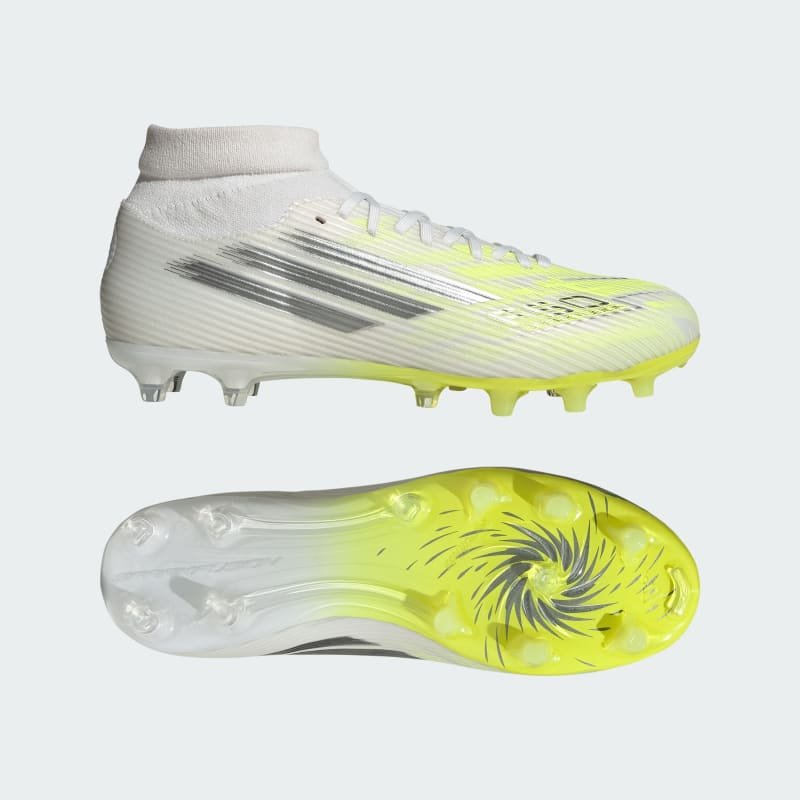 adidas Botines F50 SPARKFUSION LEAGUE de Caña Media para Terreno Firme/Pasto Artificial para Mujer Blanco