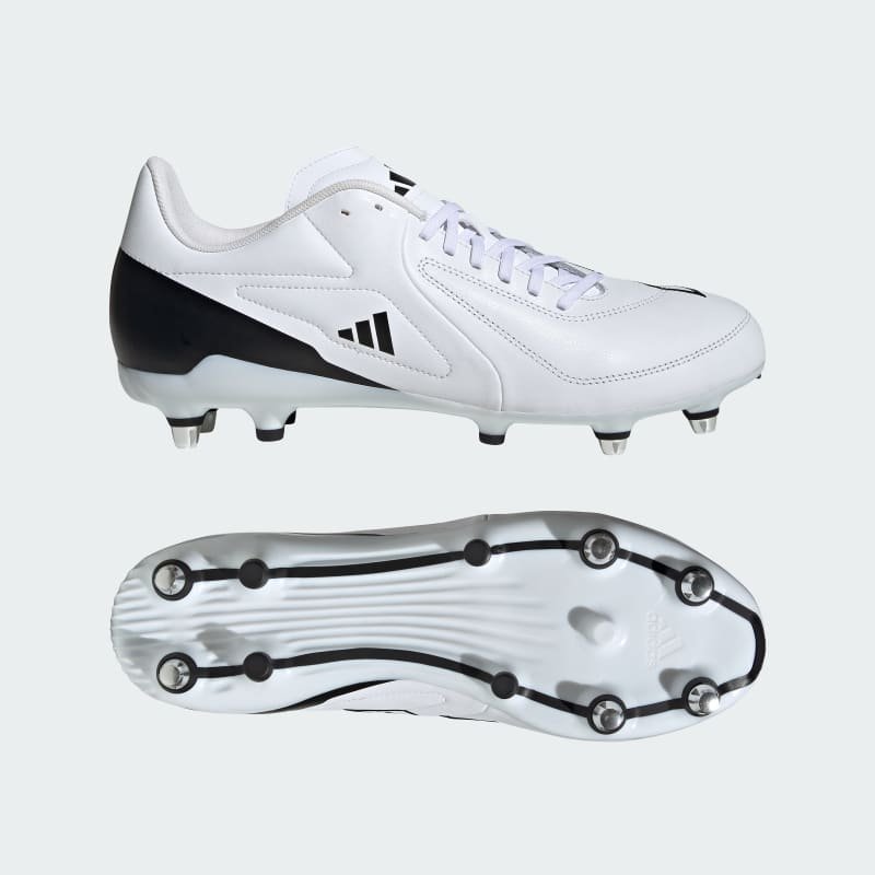 adidas Botines de Rugby RS15 Elite Terreno Suave Blanco