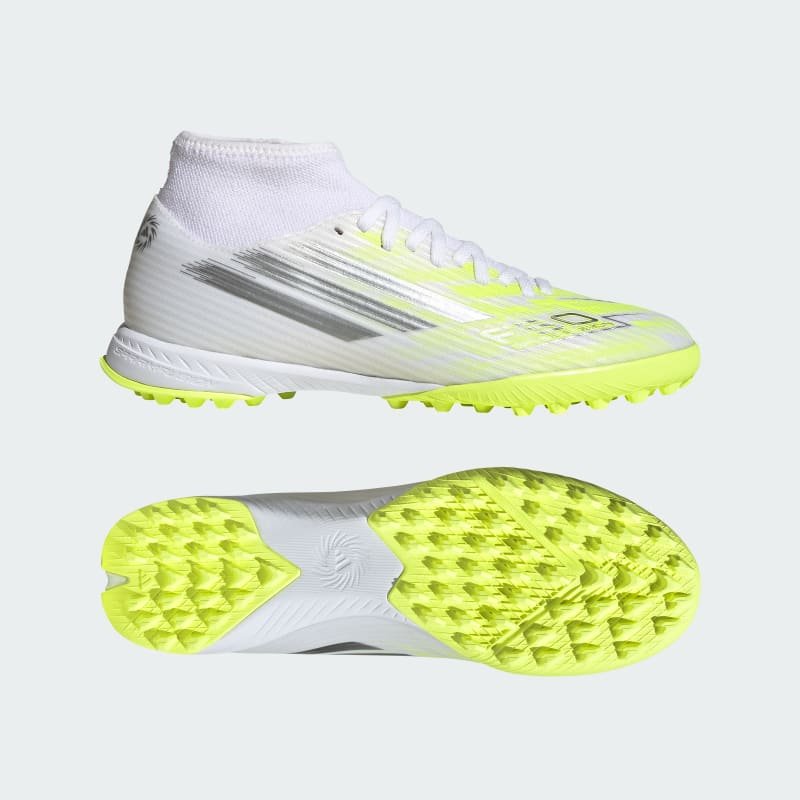 adidas Botines F50 SPARKFUSION CLUB de Caña Media para Pasto Artificial para Mujer Blanco