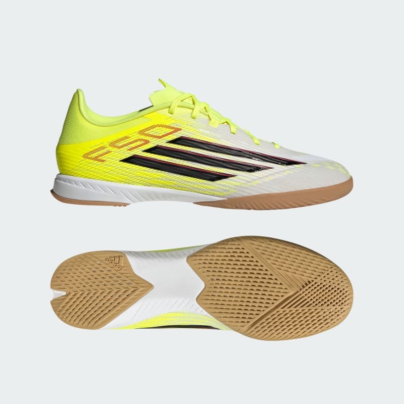 adidas Botines F50 LEAGUE para Cancha Cubierta Verde