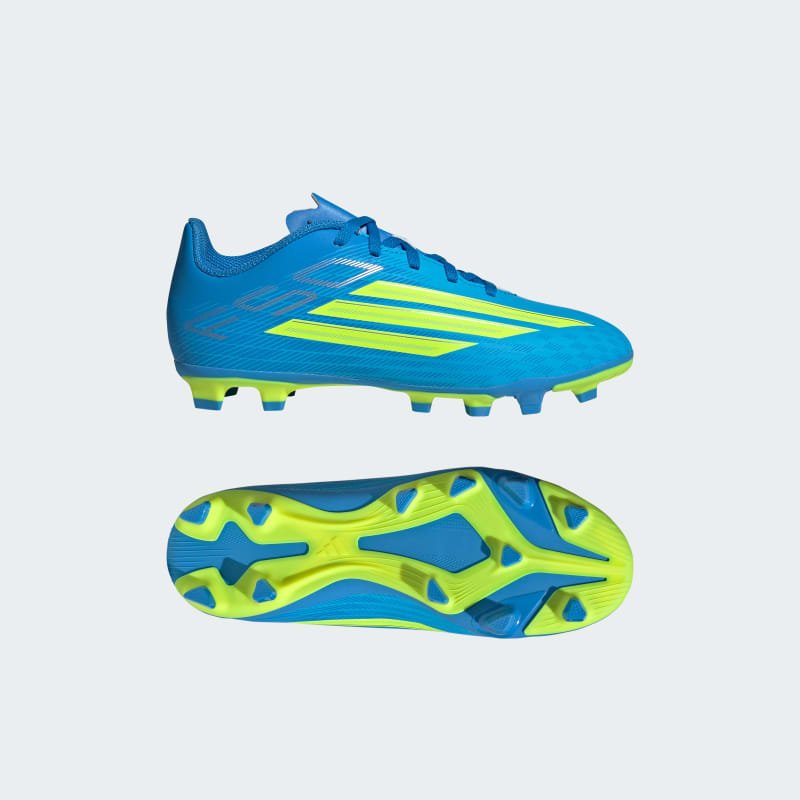adidas Botines F50 Club Terreno Firme/Multiterreno para Niños Azul