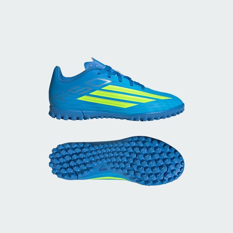 adidas Botines F50 Club Pasto Sintético para Niños Azul